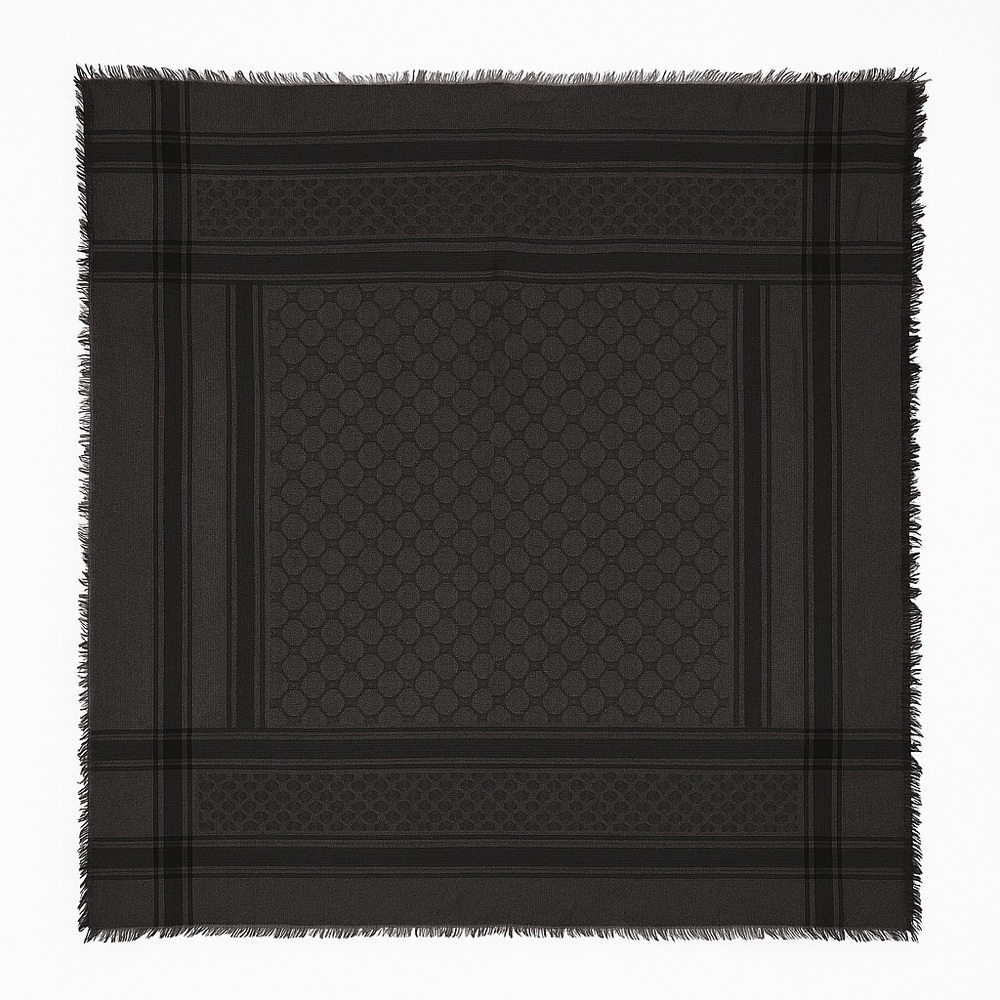 Gucci Elegant Black Scarf
